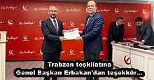 Trabzon teşkilatına Genel Başkan Erbakan'dan teşekkür…