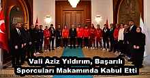 Vali Aziz Yıldırım, Başarılı Sporcuları Makamında Kabul Etti