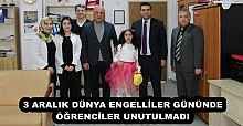 3 ARALIK DÜNYA ENGELLİLER GÜNÜNDE ÖĞRENCİLER UNUTULMADI