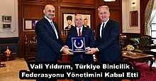 Vali Yıldırım, Türkiye Binicilik Federasyonu Yönetimini Kabul Etti