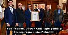 Vali Yıldırım, Galyan Çataltepe Şehitliği Derneği Yönetimini Kabul Etti
