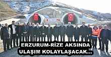 ERZURUM-RİZE AKSINDA ULAŞIM KOLAYLAŞACAK…