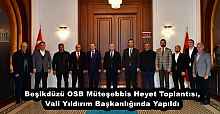 Beşikdüzü OSB Müteşebbis Heyet Toplantısı, Vali Yıldırım Başkanlığında Yapıldı 