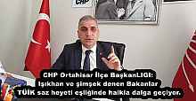 CHP Ortahisar İlçe Başkanlığı: Işıkhan ve şimşek denen canlılar TÜİK saz heyeti eşliğinde halkla dalga geçiyor.