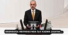 ESENBOĞA METROSU'NDA İLK KAZMA 2026’DA...