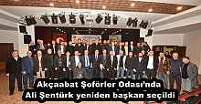 Akçaabat Şoförler Odası’nda Ali Şentürk yeniden başkan seçildi