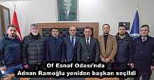 Of Esnaf Odası’nda Adnan Ramoğlu yeniden başkan seçildi