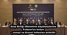 Arap Birliği ülkelerinin büyükelçilerine Trabzon’un turizm, sanayi ve ticaret imkanları anlatıldı