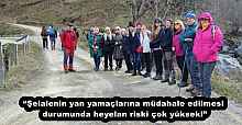 “Şelalenin yan yamaçlarına müdahale edilmesi durumunda heyelan riski çok yüksek!”
