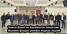 Yomra Esnaf ve Sanatkarlar Odası'nda Mustafa Şimşek yeniden başkan seçildi