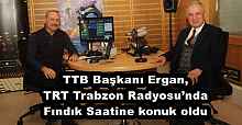 TTB Başkanı Ergan, TRT Trabzon Radyosu’nda Fındık Saatine konuk oldu