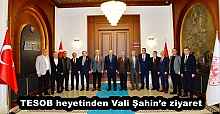 TESOB heyetinden Vali Şahin’e ziyaret