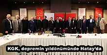 KGK, depremin yıldönümünde Hatay’da