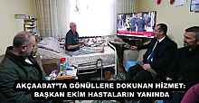 AKÇAABAT’TA GÖNÜLLERE DOKUNAN HİZMET: BAŞKAN EKİM HASTALARIN YANINDA