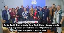 Doğa Tarih Derneğimiz Salı Etkinlikleri kapsamında ; eğitimci Görsel Sanatlar Öğretmeni Murat ERGİN 'i konuk etti.