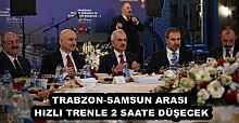 TRABZON-SAMSUN ARASI HIZLI TRENLE 2 SAATE DÜŞECEK