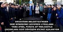ORTAHİSAR BELEDİYESİ’NDEN GERİ DÖNÜŞÜMÜ SEVDİREN UYGULAMA ‘YERE ATMA, POTAYA AT’ PROJESİYLE ÇOCUKLARA GERİ DÖNÜŞÜM BİLİNCİ AŞILANIYOR