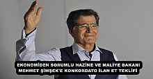 EKONOMİDEN SORUMLU HAZİNE VE MALİYE BAKANI MEHMET ŞİMŞEK'E KONKORDATO İLAN ET TEKLİFİ 