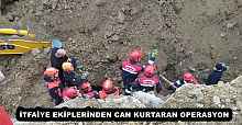 İTFAİYE EKİPLERİNDEN CAN KURTARAN OPERASYON