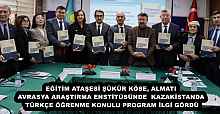 EĞİTİM ATAŞESİ ŞÜKÜR KÖSE, ALMATI AVRASYA ARAŞTIRMA ENSTİTÜSÜNDE  KAZAKİSTANDA TÜRKÇE ÖĞRENME KONULU PROGRAM İLGİ GÖRDÜ
