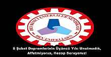 6 Şubat Depremlerinin Üçüncü Yılı: Unutmadık, Affetmiyoruz, Hesap Soruyoruz!