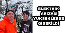 ELEKTRİK ARIZASI YÜKSEKLERDE GİDERİLDİ