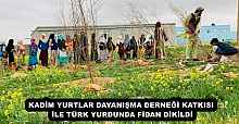 KADİM YURTLAR DAYANIŞMA DERNEĞİ KATKISI İLE TÜRK YURDUNDA FİDAN DİKİLDİ