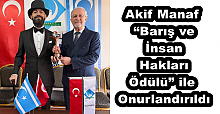 Akif Manaf “Barış ve İnsan Hakları Ödülü” ile Onurlandırıldı
