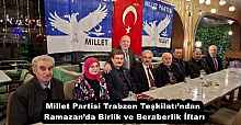 Millet Partisi Trabzon Teşkilatı’ndan Ramazan’da Birlik ve Beraberlik İftarı