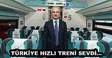 TÜRKİYE HIZLI TRENİ SEVDİ… 