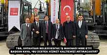 TBB, ORTAHİSAR BELEDİYESİ’NE İŞ MAKİNASI HİBE ETTİ  BAŞKAN KAYA, “BU DESTEK HİZMET KALİTEMİZİ ARTIRACAKTIR” 