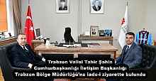 Trabzon Valisi Tahir Şahin Cumhurbaşkanlığı İletişim Başkanlığı Trabzon Bölge Müdürlüğü’ne iade-i ziyarette bulundu