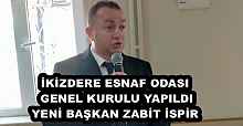 İKİZDERE ESNAF ODASI GENEL KURULU YAPILDI YENİ BAŞKAN ZABİT İSPİR