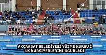 AKÇAABAT BELEDİYESİ YÜZME KURSU İLK KURSİYERLERİNİ UĞURLADI