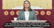 CHP TRABZON MİLLETVEKİLİ SUİÇMEZ’DEN SERT TEPKİ: “HÜSEYİN KAZAZ’DA MÜJDE DEĞİL, ÖZÜR BORÇLUSUNUZ!”