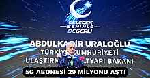 5G ABONESİ 29 MİLYONU AŞTI
