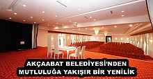 AKÇAABAT BELEDİYESİ’NDEN MUTLULUĞA YAKIŞIR BİR YENİLİK