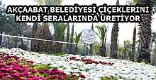 AKÇAABAT BELEDİYESİ ÇİÇEKLERİNİ KENDİ SERALARINDA ÜRETİYOR