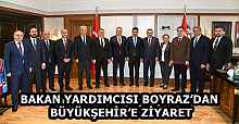 BAKAN YARDIMCISI BOYRAZ’DAN BÜYÜKŞEHİR’E ZİYARET