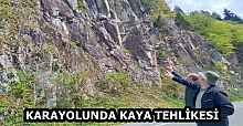 KARAYOLUNDA KAYA TEHLİKESİ