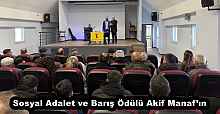 Sosyal Adalet ve Barış Ödülü Akif Manaf’ın
