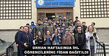 ORMAN HAFTASINDA İHL ÖĞRENCİLERİNE FİDAN DAĞITILDI