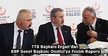 TTB Başkanı Ergan’dan BBP Genel Başkanı Destici’ye Fındık Raporu