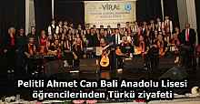 Pelitli Ahmet Can Bali Anadolu Lisesi öğrencilerinden Türkü ziyafeti