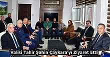 Valisi Tahir Şahin Çaykara’yı Ziyaret Etti