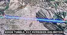 KIRIK TÜNELİ- 917 METREDEN DELİNİYOR