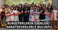 KURSİYERLERİN ESERLERİ SANATSEVERLERLE BULUŞTU