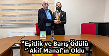 “Eşitlik ve Barış Ödülü” Akif Manaf’ın Oldu