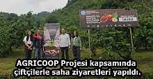 AGRICOOP Projesi kapsamında çiftçilerle saha ziyaretleri yapıldı.