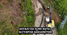 AKYAZI’DA İÇME SUYU   ALTYAPISI GÜÇLENİYOR